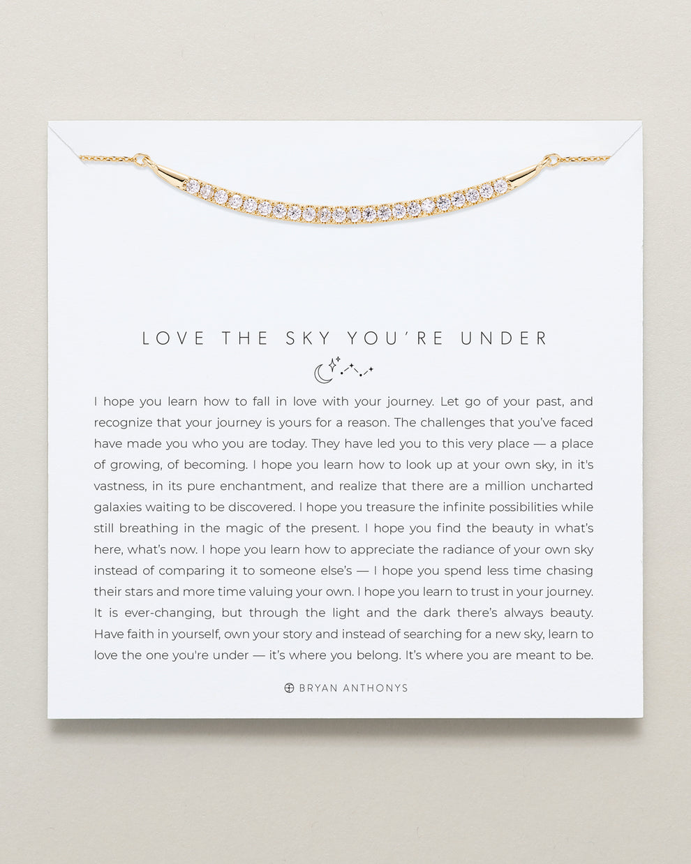 Bryan Anthonys "Love the Sky You're Under" Necklace