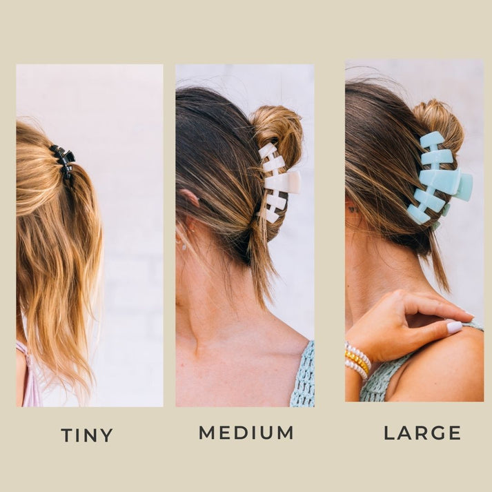 Teleties Classic Tiny Claw Hairclip-Bora Bora