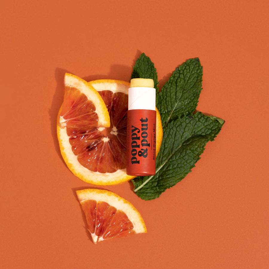 Poppy & Pout Original Lip Balm-Blood Orange Mint