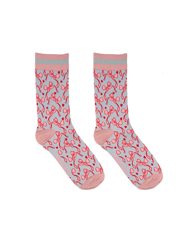 Living Royal Women's Bamboo Crew Socks - Bow