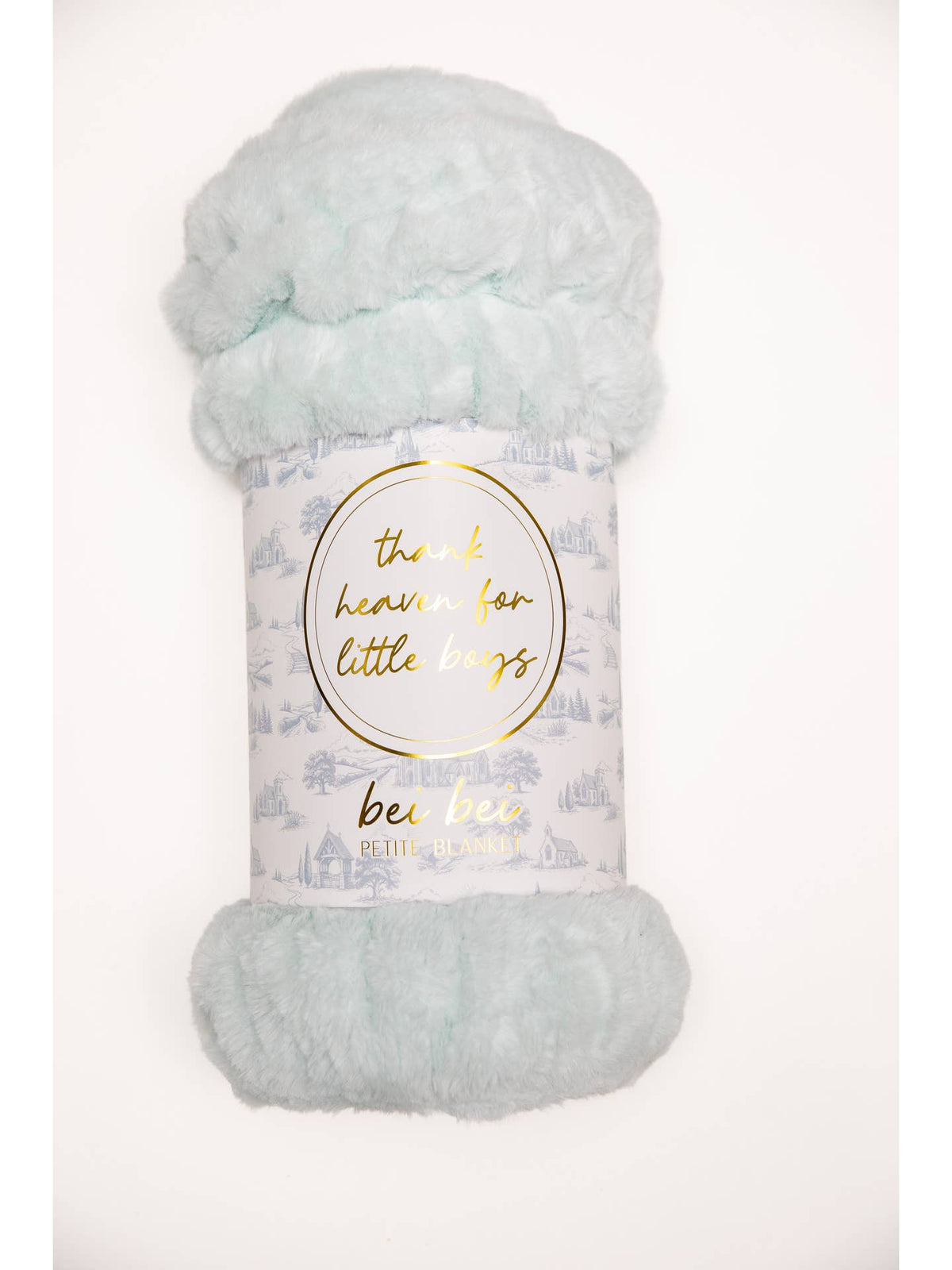 Bei Bei Faux Fur Blanket-Blue