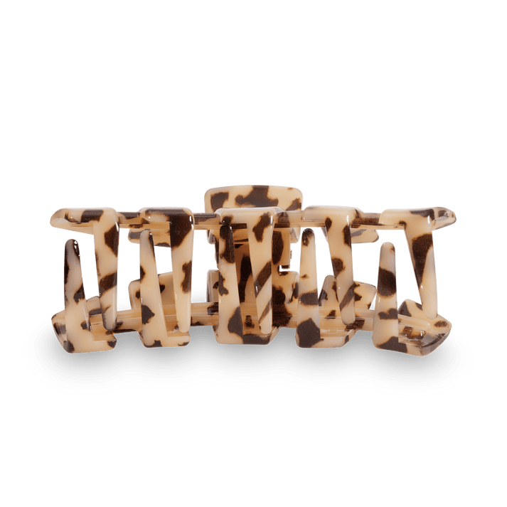 Teleties Classic Medium Claw Hairclip-Blonde Tortoise