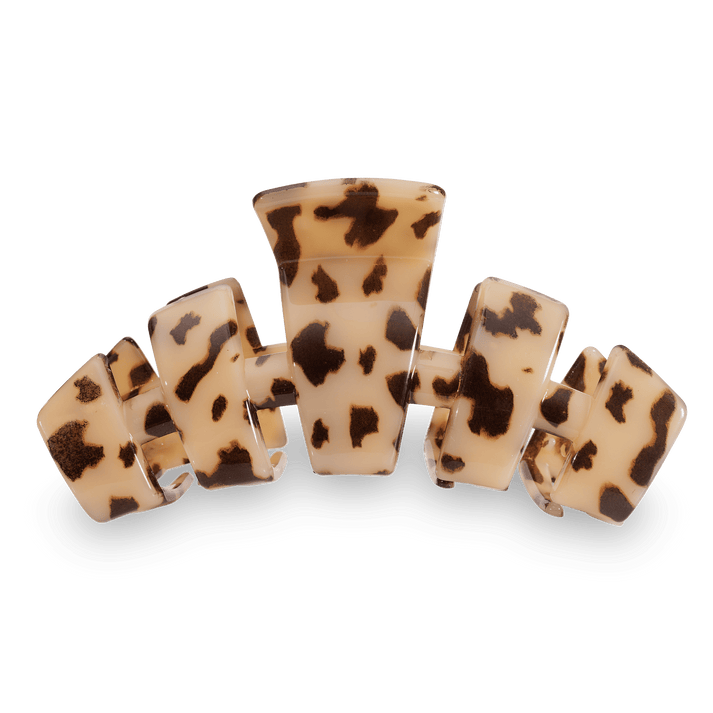 Teleties Classic Medium Claw Hairclip-Blonde Tortoise