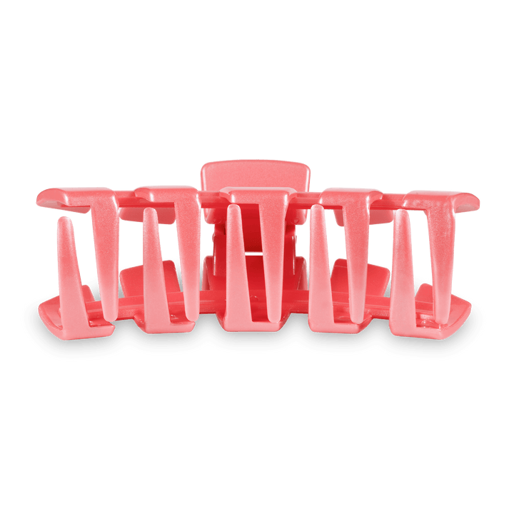 Teleties Classic Small Claw Hairclip-Calming Coral