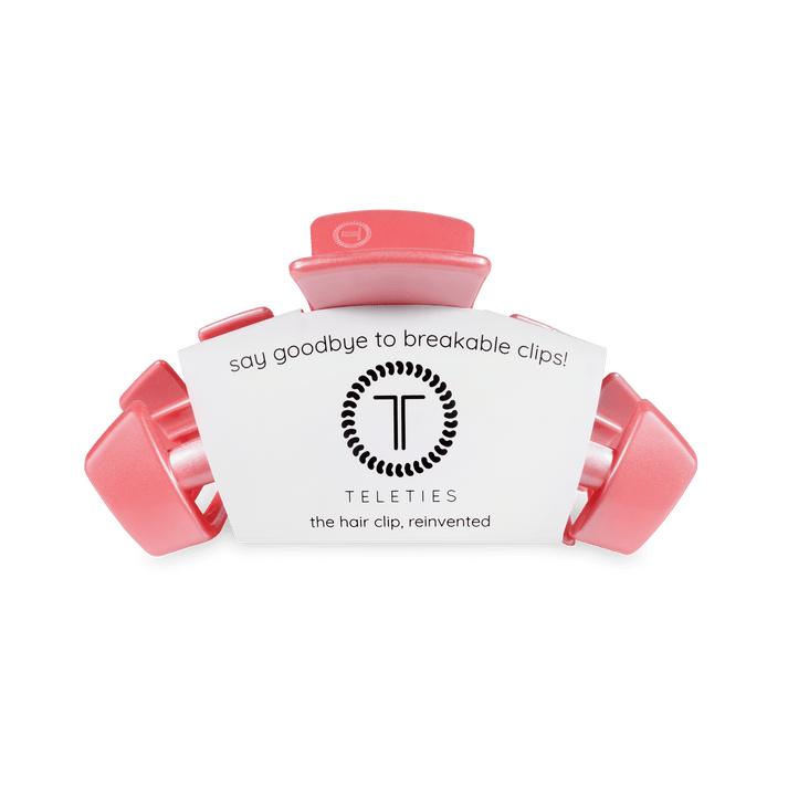 Teleties Classic Medium Claw Hairclip-Calming Coral