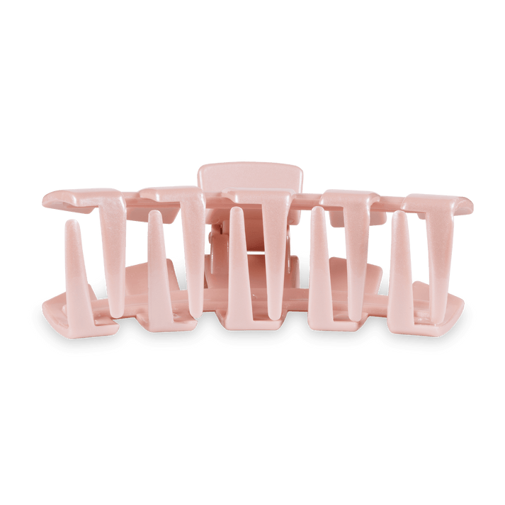 Teleties Classic Large Claw Hairclip-Pearly Pink
