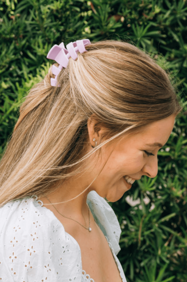 Teleties Classic Medium Claw Hairclip-Springtime Sparkle