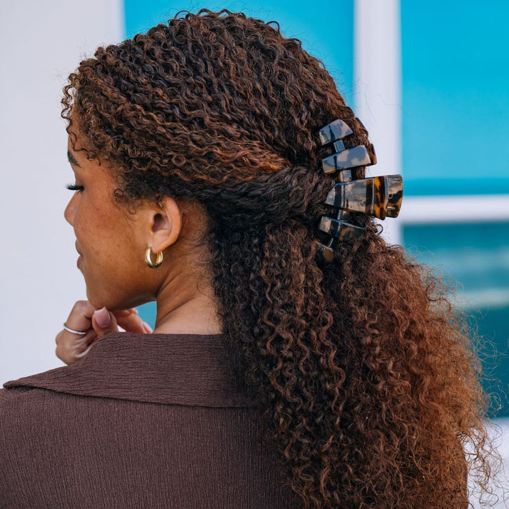 Teleties Classic Large Claw Hairclip-Tortoise