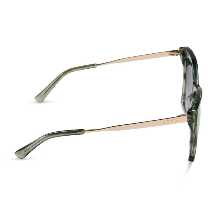 Diff Eyewear "Becky II" Cool Matcha + Cool Matcha Mirror