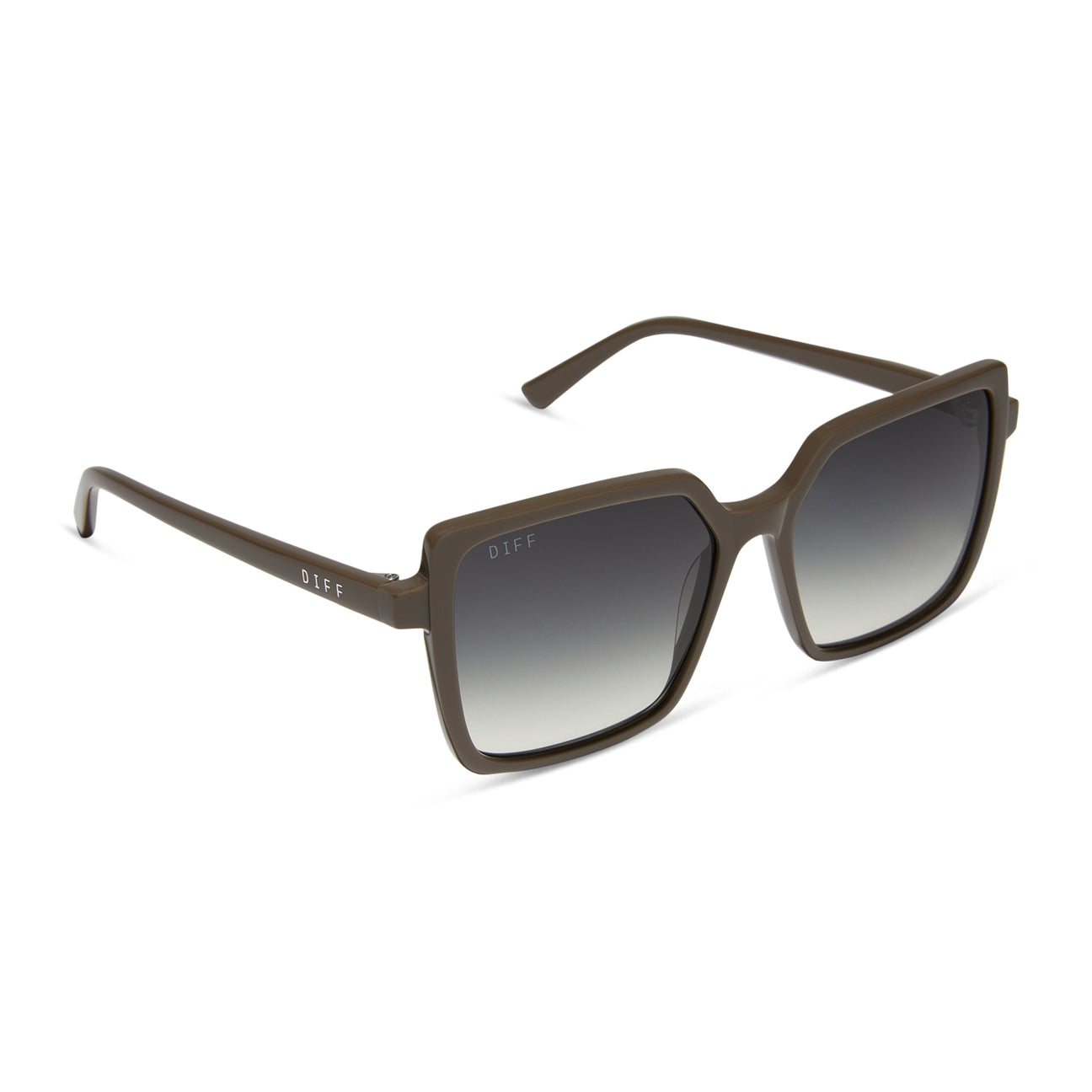 DIFF Eyewear “Esme” London Stone + Grey Gradient Sunglasses