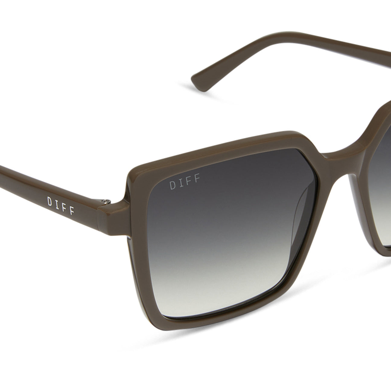 DIFF Eyewear “Esme” London Stone + Grey Gradient Sunglasses