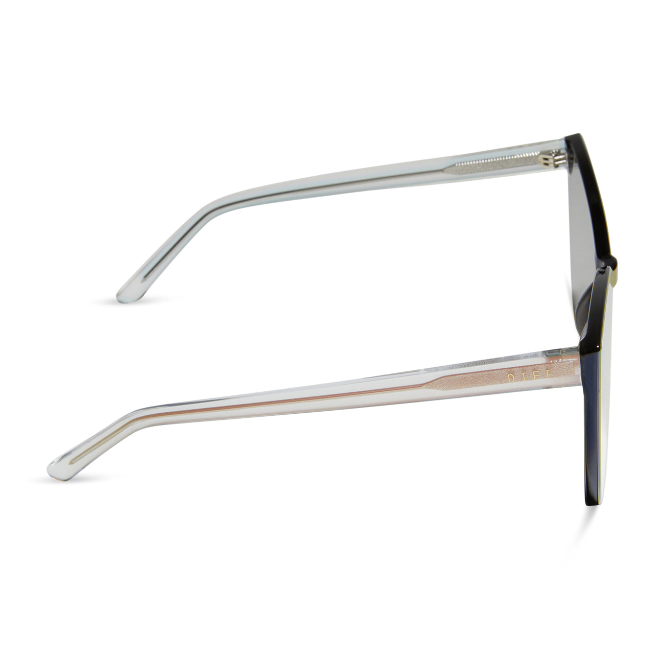 DIFF Eyewear “Goldie” Opalescent Pink Cherry Blossom Mirror