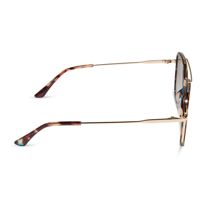 DIFF Eyewear "Jordan" Confetti Tortoise Brown Gradient Sunglasses