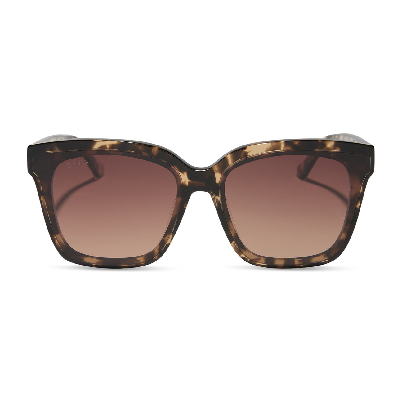 Diff Eyewear "Meredith II" Espresso Tortoise + Brown Gradient