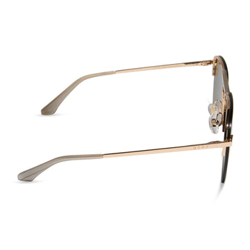 DIFF Eyewear “Tahoe” Gold Silver Chrome Mirror Sunglasses