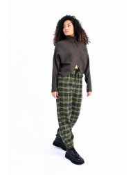 Lili Sidonio Turtleneck Knitted Sweater-Khaki
