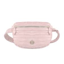 Natalie Wood Designs "Grace" Belt Bag - Pink Croc