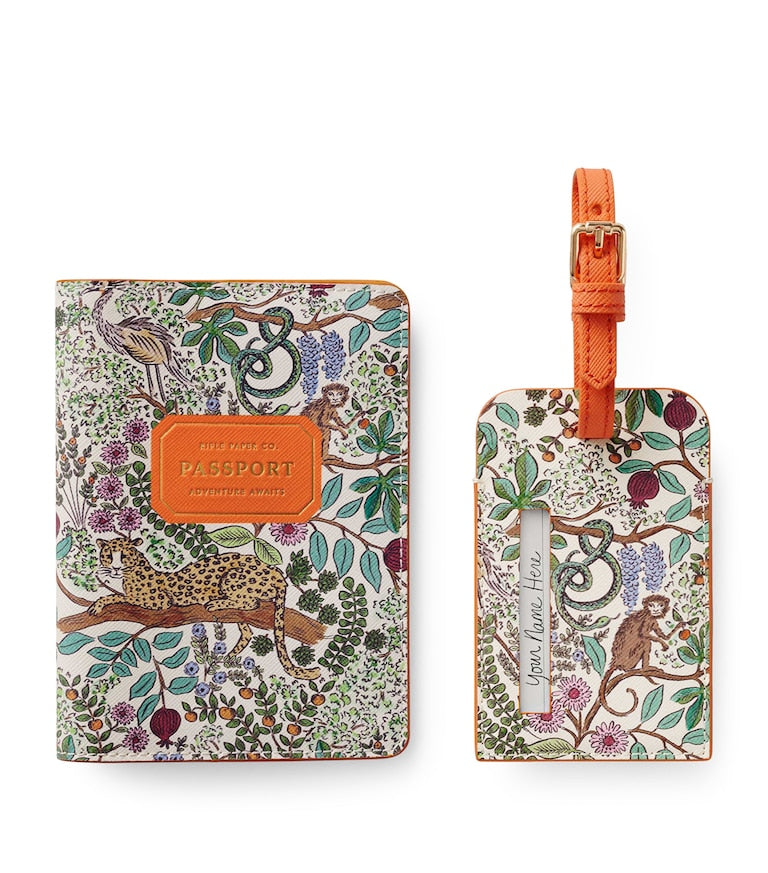 Rifle Paper Co. "Safari" Passport & Luggage Tag Set