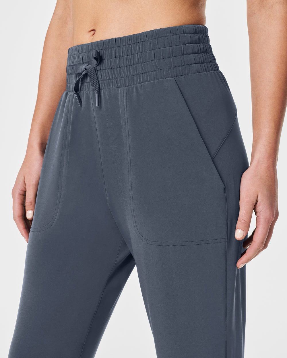 Spanx On the Move Tapered Pant-Dark Storm