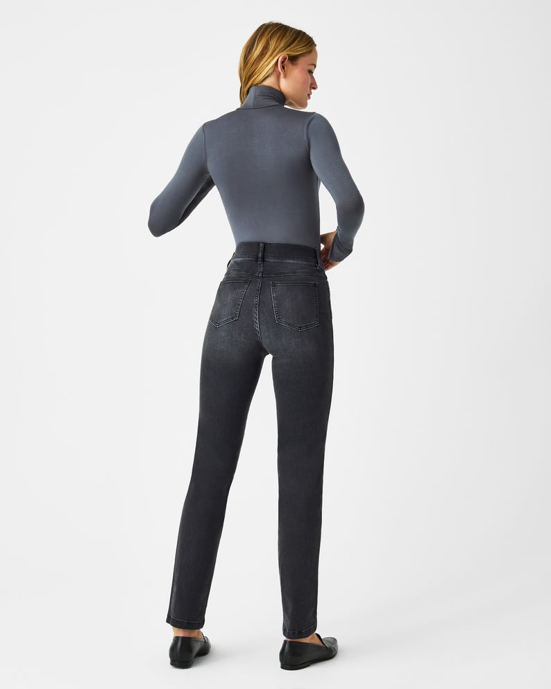 Spanx Straight Leg Jeans-Vintage Black