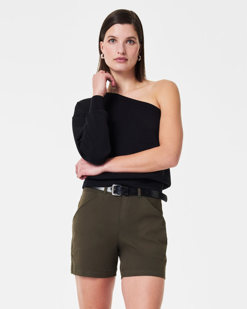 Spanx Twill Short-Pine