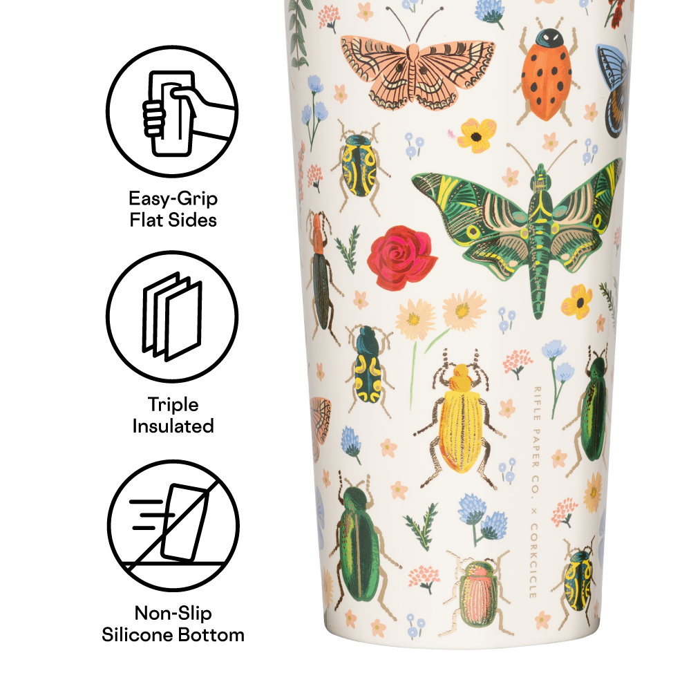 Corkcicle x Rifle Paper Co. “Curio Cream”- 24oz Cold Cup