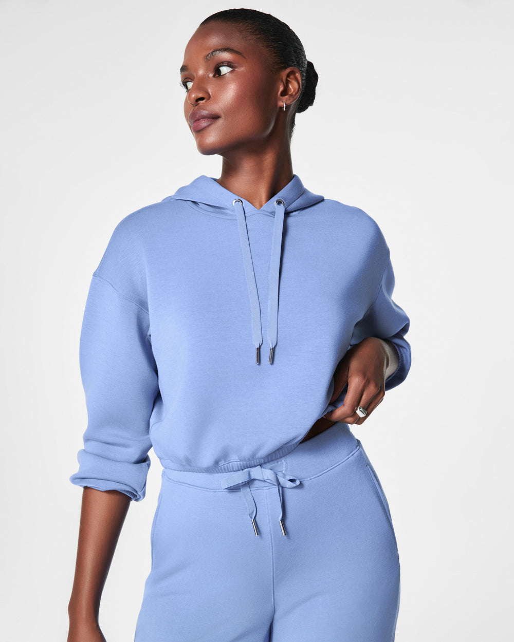 Spanx AirEssentials Cinched Hoodie- Cornflower Blue