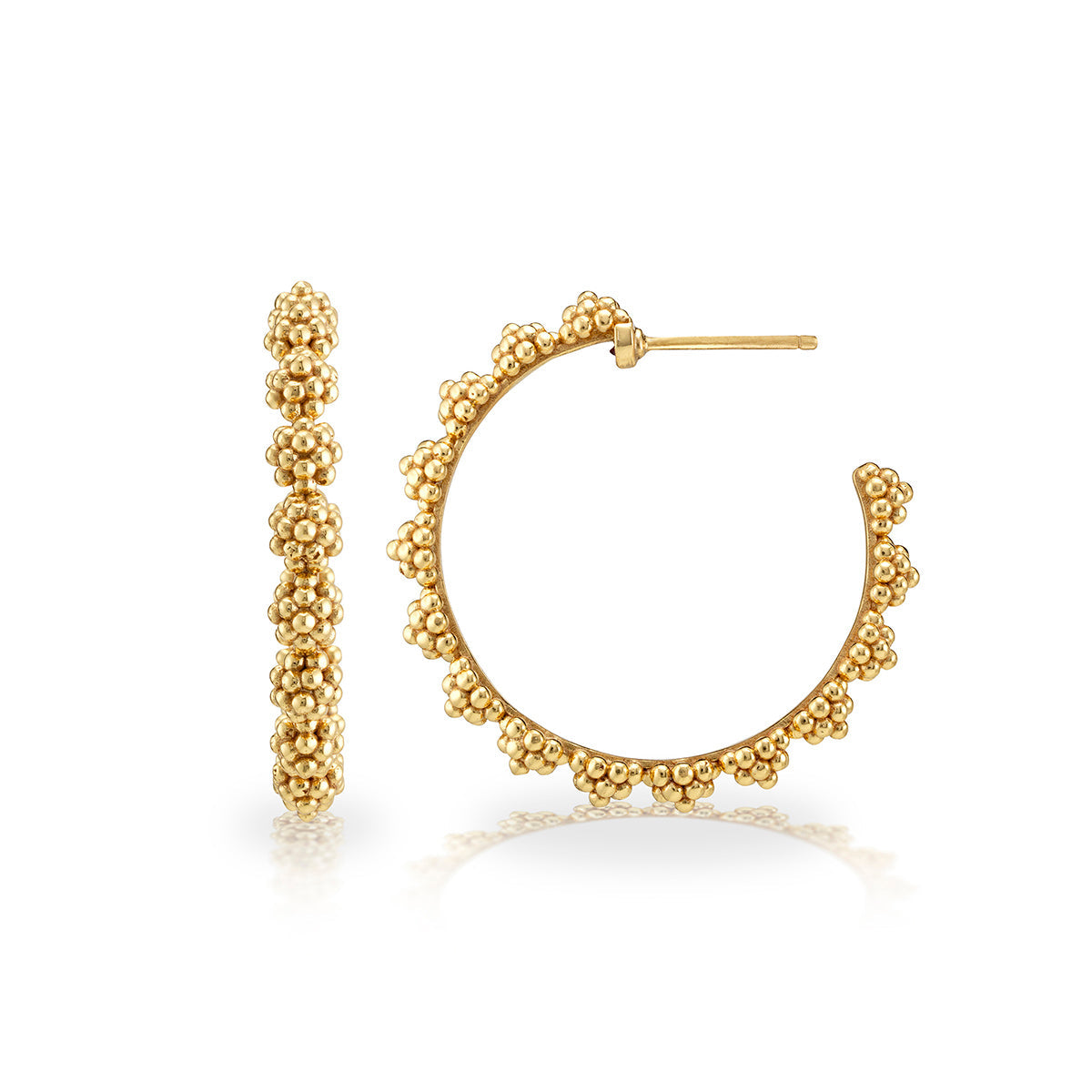 Capucine de Wulf “Berry” Icon Medium Hoop Earrings-Gold