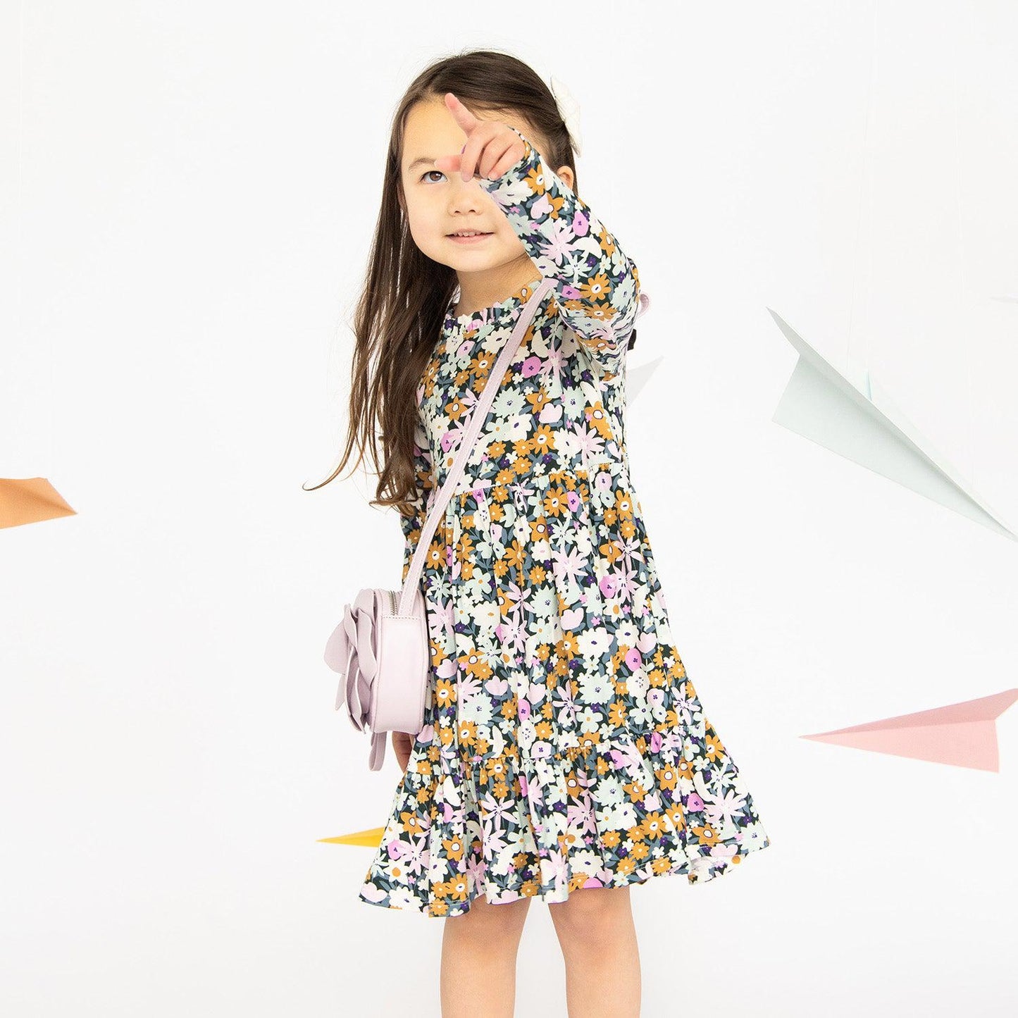 Magnetic Me "Finchley" Modal Magnetic Do It Myself Long Sleeve Dress