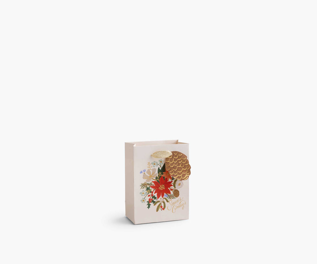 Rifle Paper Co. “Holiday Bouquet” Gift Bags - Available in 3 Sizes