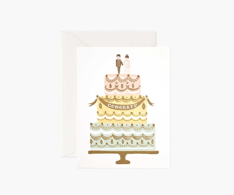 Rifle Paper Co. "Congrats Cake" Wedding Card