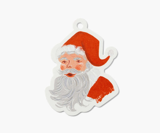Rifle Paper Co. “Santa” Die-Cut Gift Tag - Pack of 8