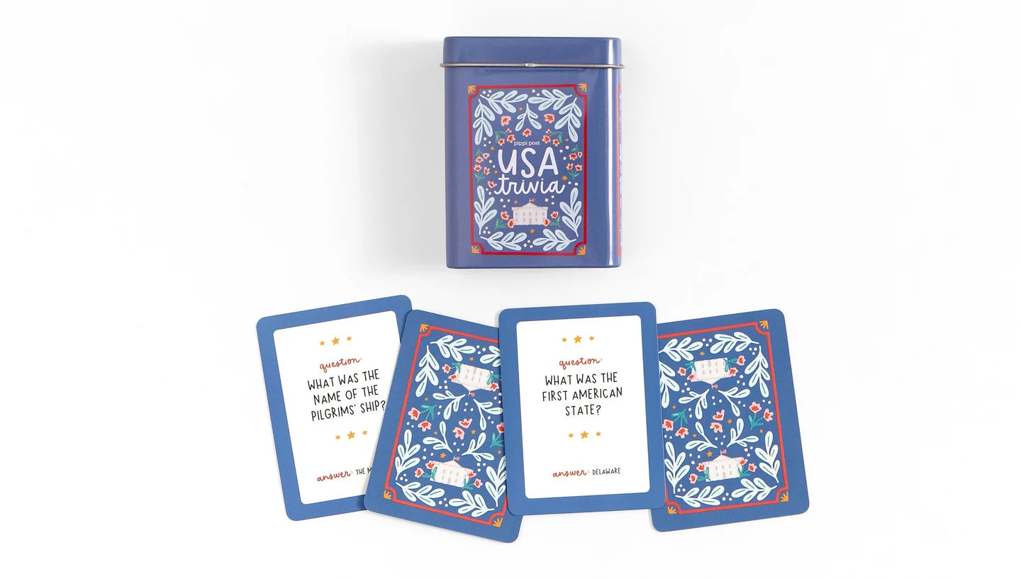Pippi Post "USA" Trivia Cards