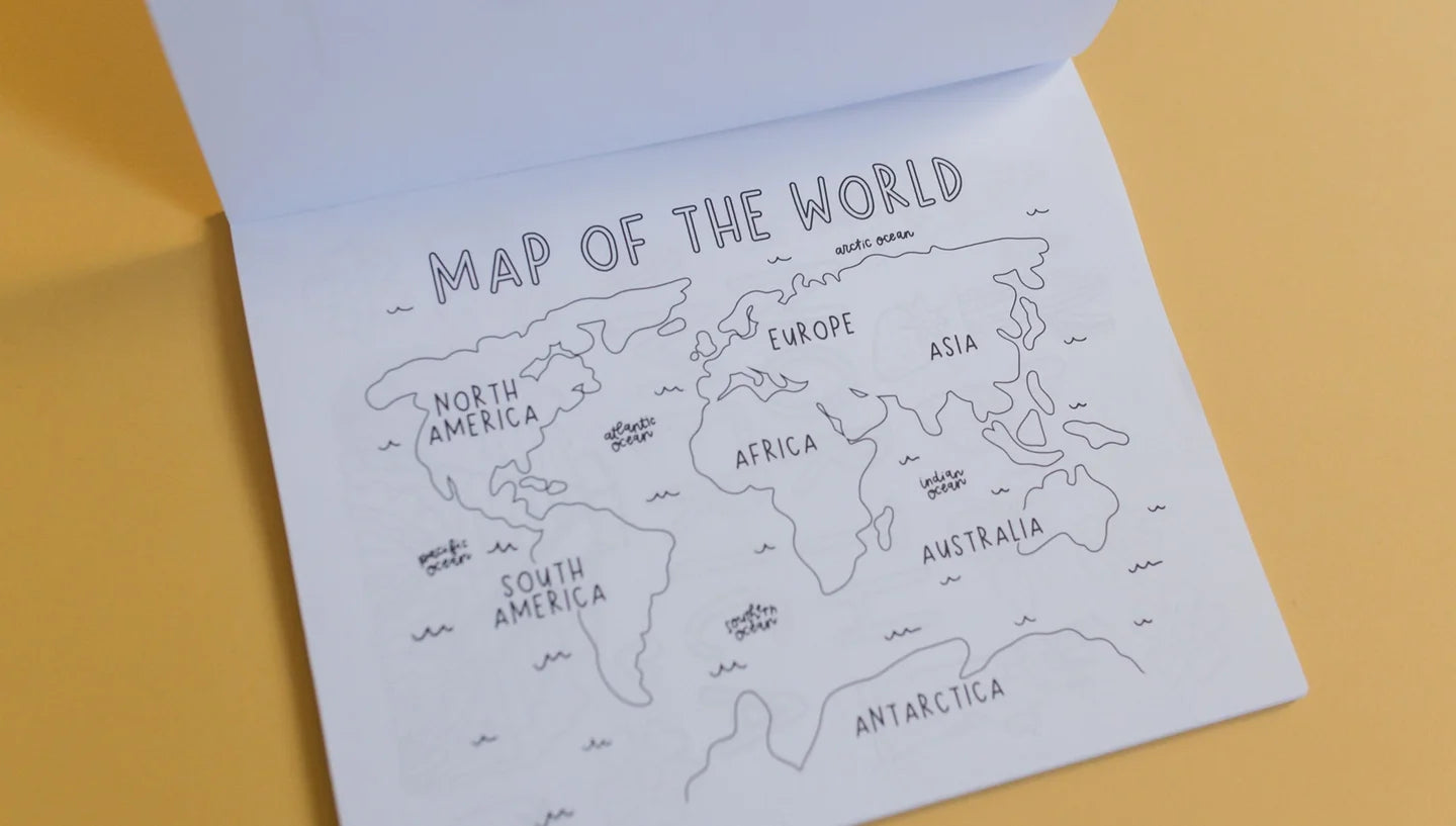 Pippi Post "Travel the World" Coloring Book