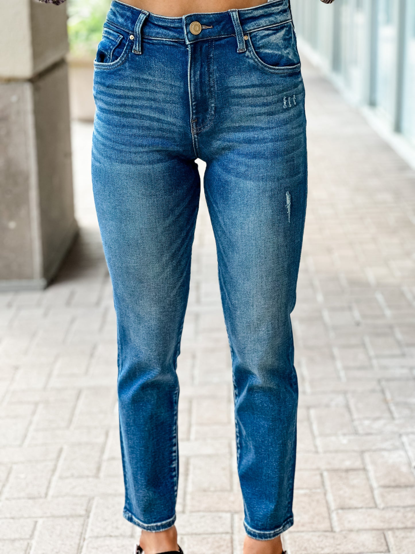 Kut from the Kloth "Catherine" High Rise Ankle Straight- Dreams