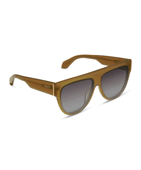 Diff Eyewear "Georgie" - Rich Olive + Grey Gradient
