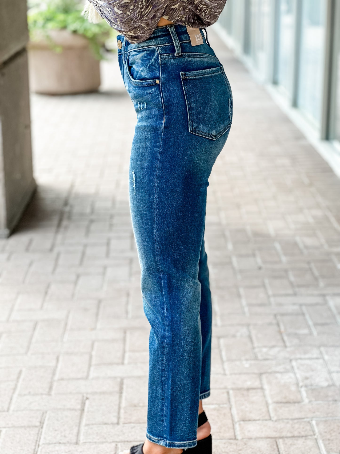 Kut from the Kloth "Catherine" High Rise Ankle Straight- Dreams