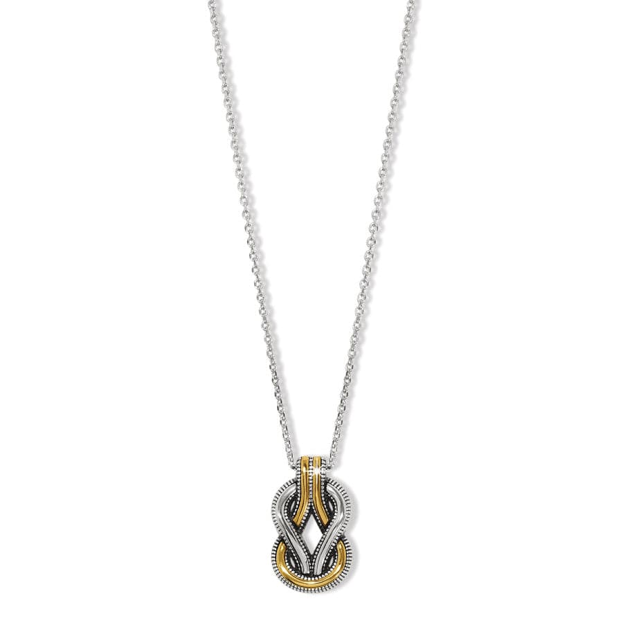 Brighton Interlok Harmony Two Tone Necklace Gift Box-Silver/Gold