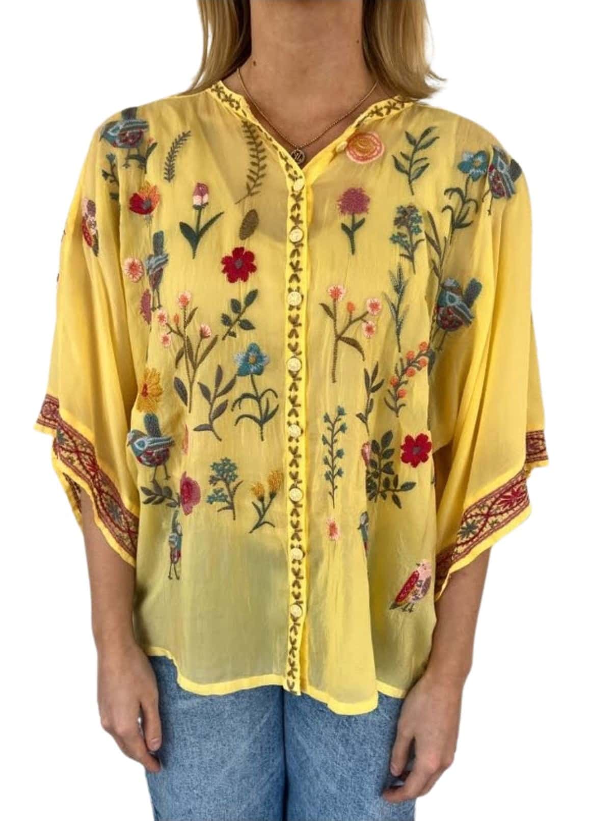 Johnny Was Roylane Blouse-Citron