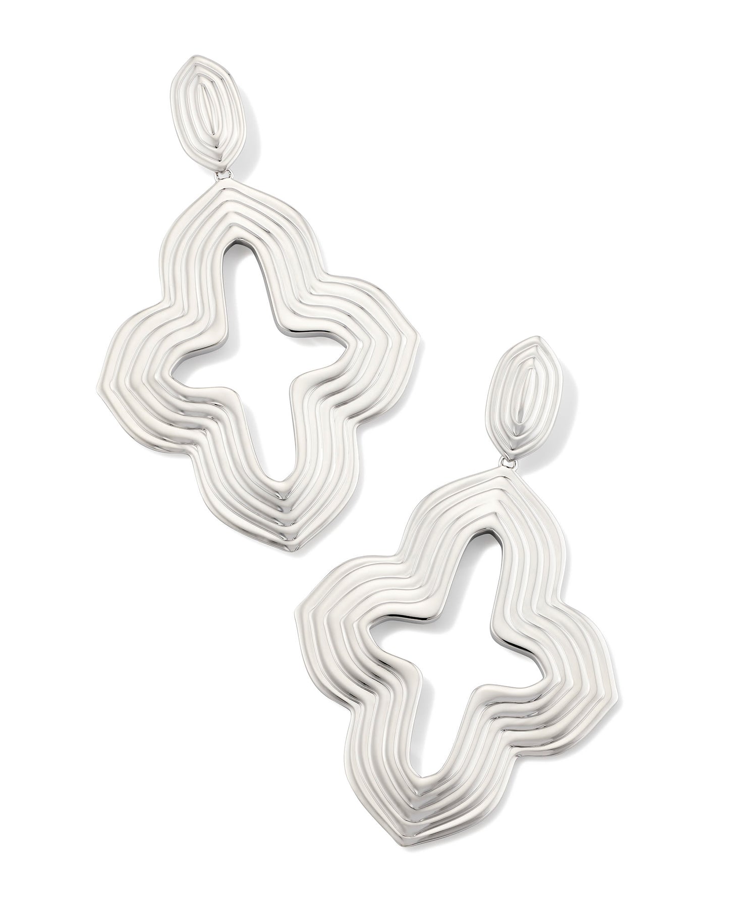 Kendra Scott Abbie Metal Statement Earring-Gold or Silver