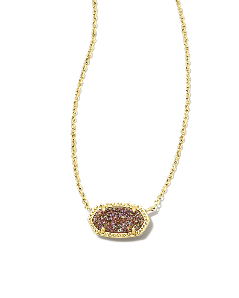 Kendra Scott Elisa Necklace- Gold Spice Drusy
