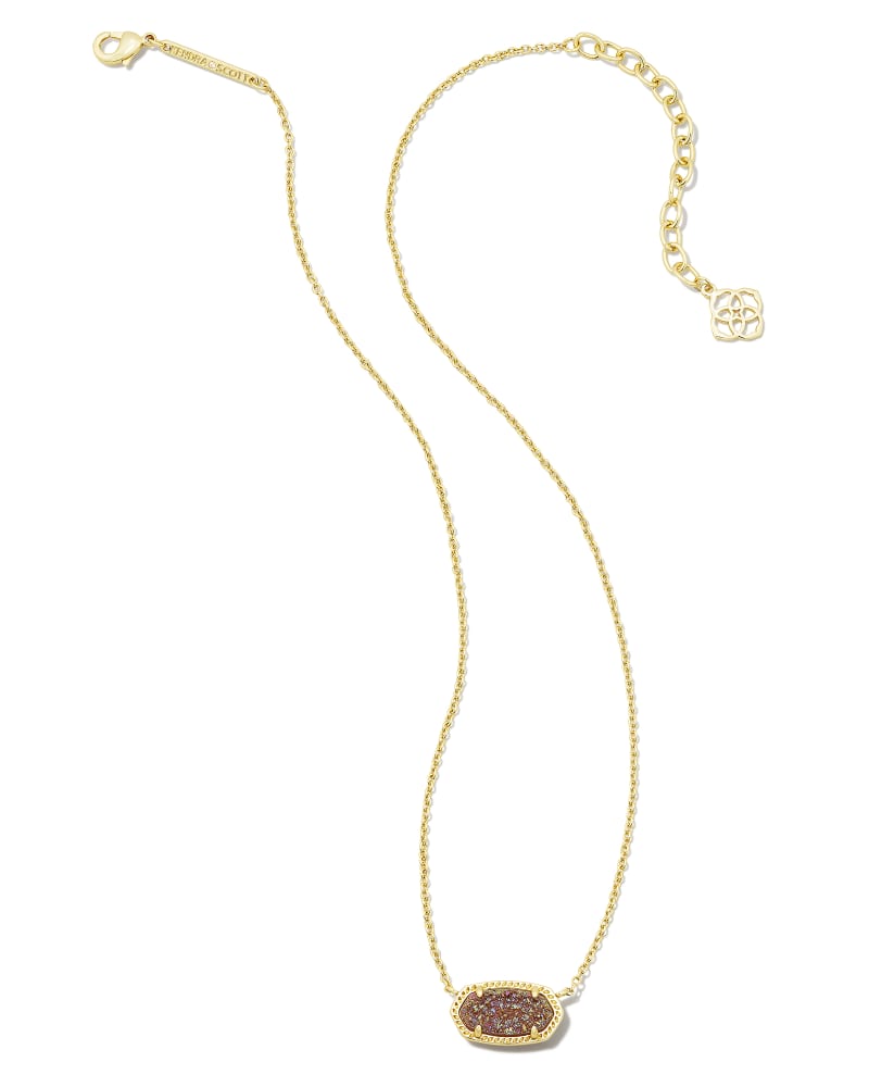 Kendra Scott Elisa Necklace- Gold Spice Drusy