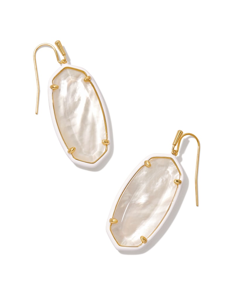 Kendra Scott Elle Enamel Frame Drop Earring- 3 Colors