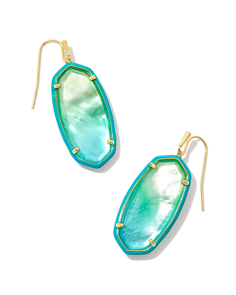 Kendra Scott Elle Enamel Frame Drop Earring- 3 Colors