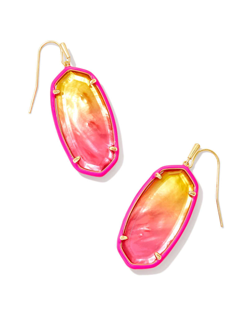 Kendra Scott Elle Enamel Frame Drop Earring- 3 Colors