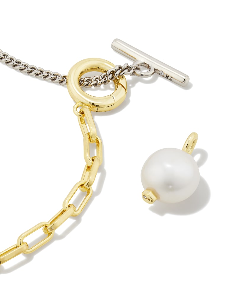 Kendra Scott Leighton Pearl Chain Necklace- 2 Colors