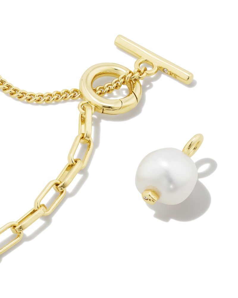 Kendra Scott Leighton Pearl Chain Necklace- 2 Colors