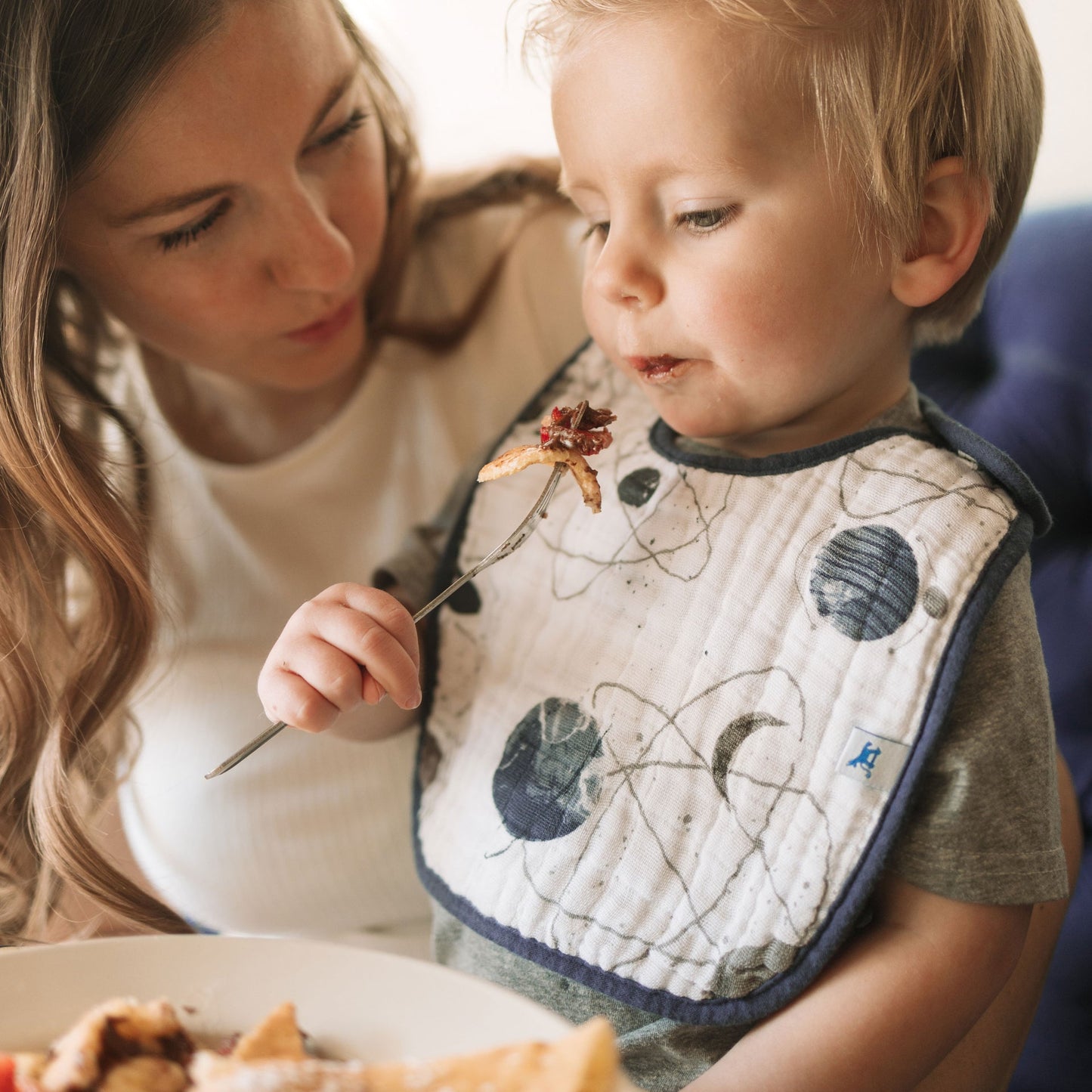 Little Unicorn Cotton Muslin Classic Bib 3 Pack - Planetary 2