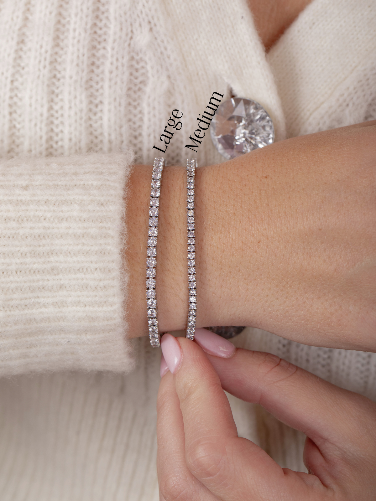 LeMel CZ Silver Tennis Bracelet-Medium 7”