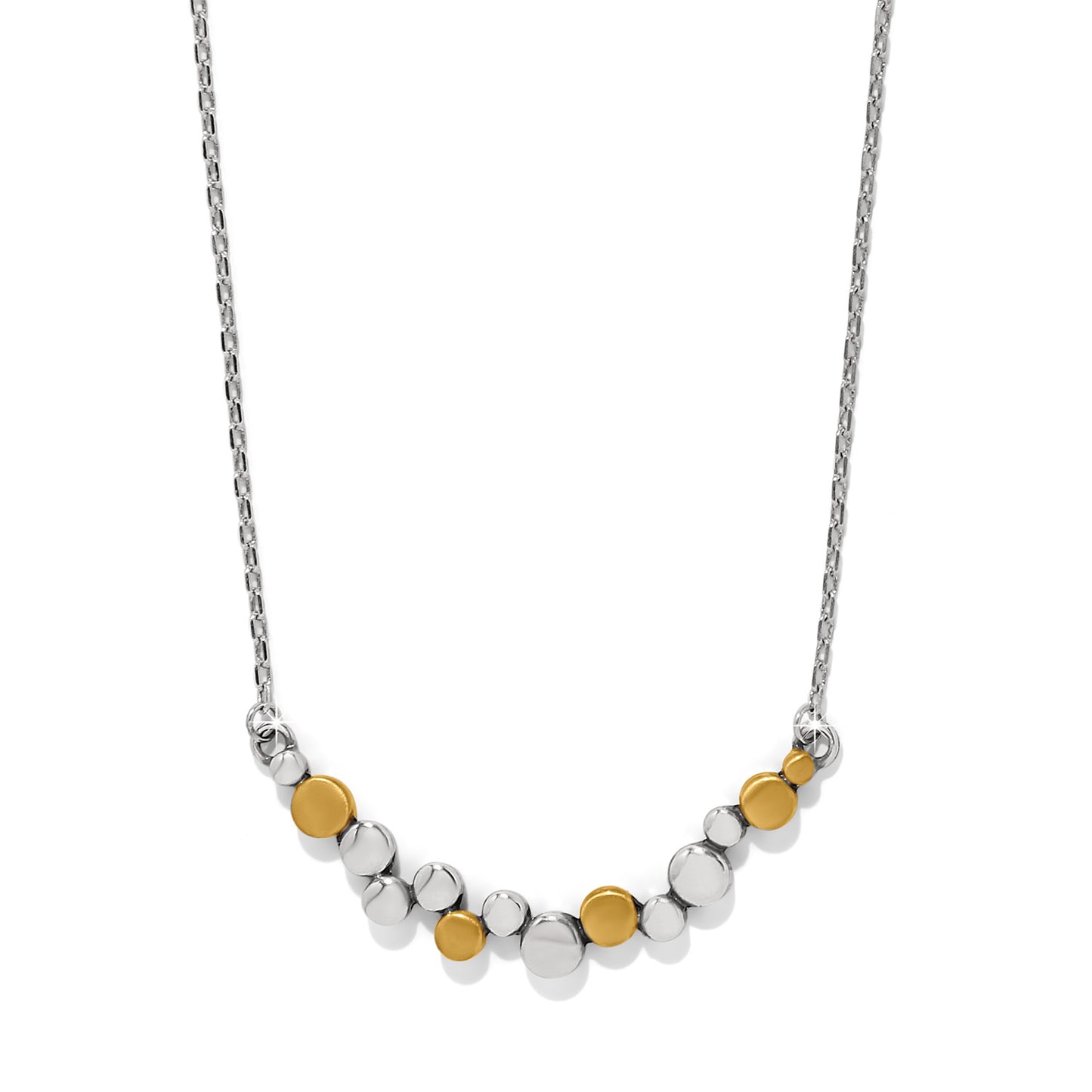 Brighton Pebble Crescent Bar Necklace-Mixed